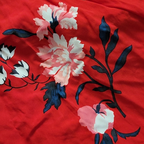 Old Navy Red Floral Sun Dress - Picture 7 of 7